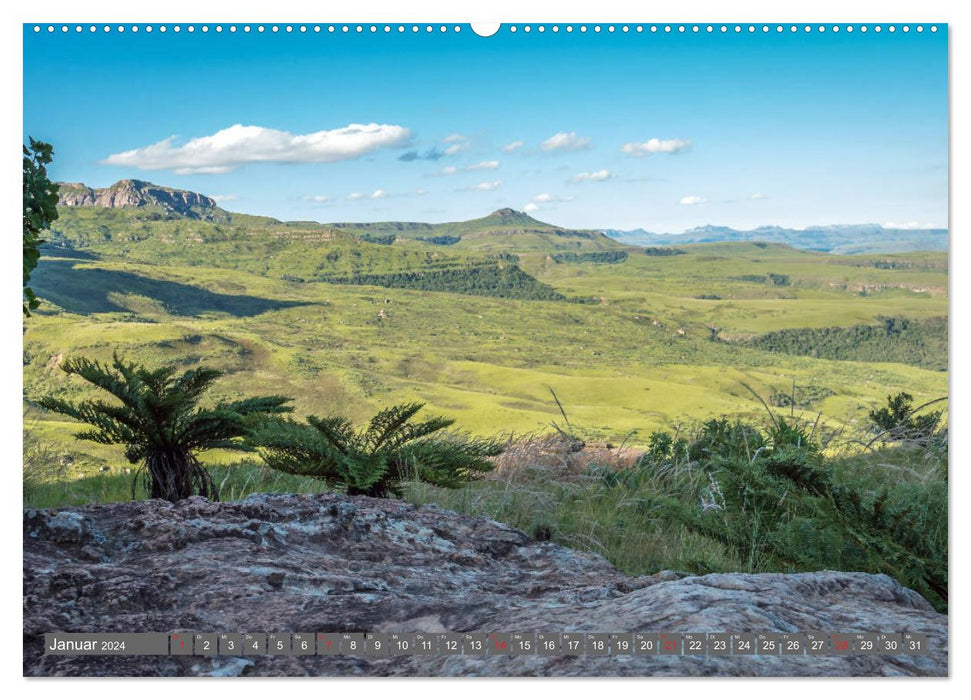 Die Drakensberge - Hiking in Südafrika und Lesotho (CALVENDO Wandkalender 2024)