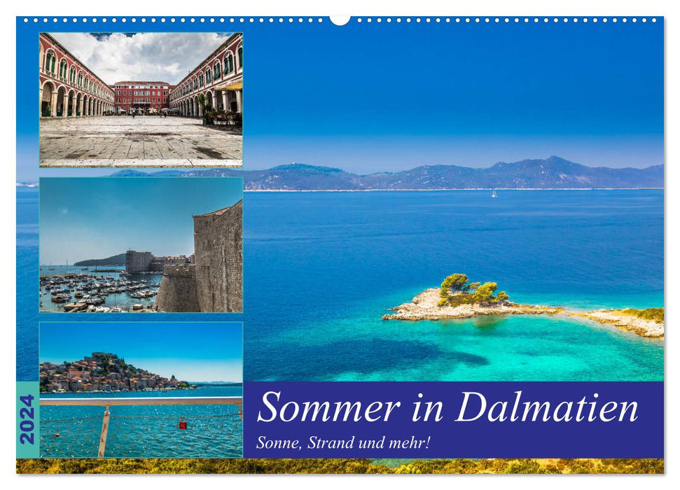 Sommer in Dalmatien - Sonne, Strand und mehr! (CALVENDO Wandkalender 2024)