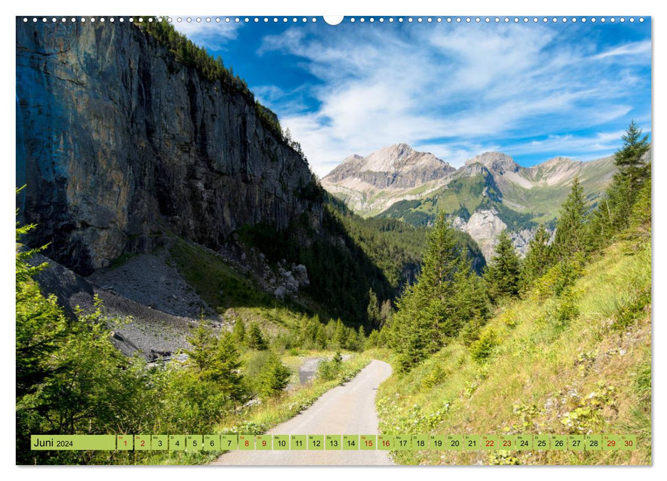 Alpentraum Kandersteg (CALVENDO Premium Wandkalender 2024)