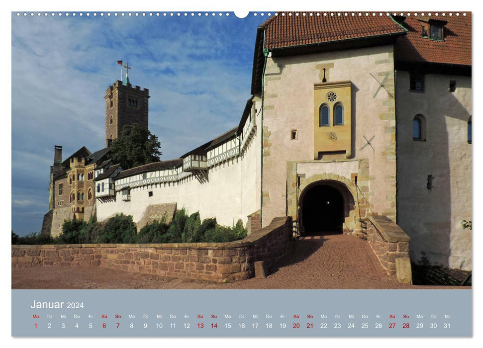 Die Wartburg - Weltkulturerbe im Herzen Deutschlands (CALVENDO Premium Wandkalender 2024)