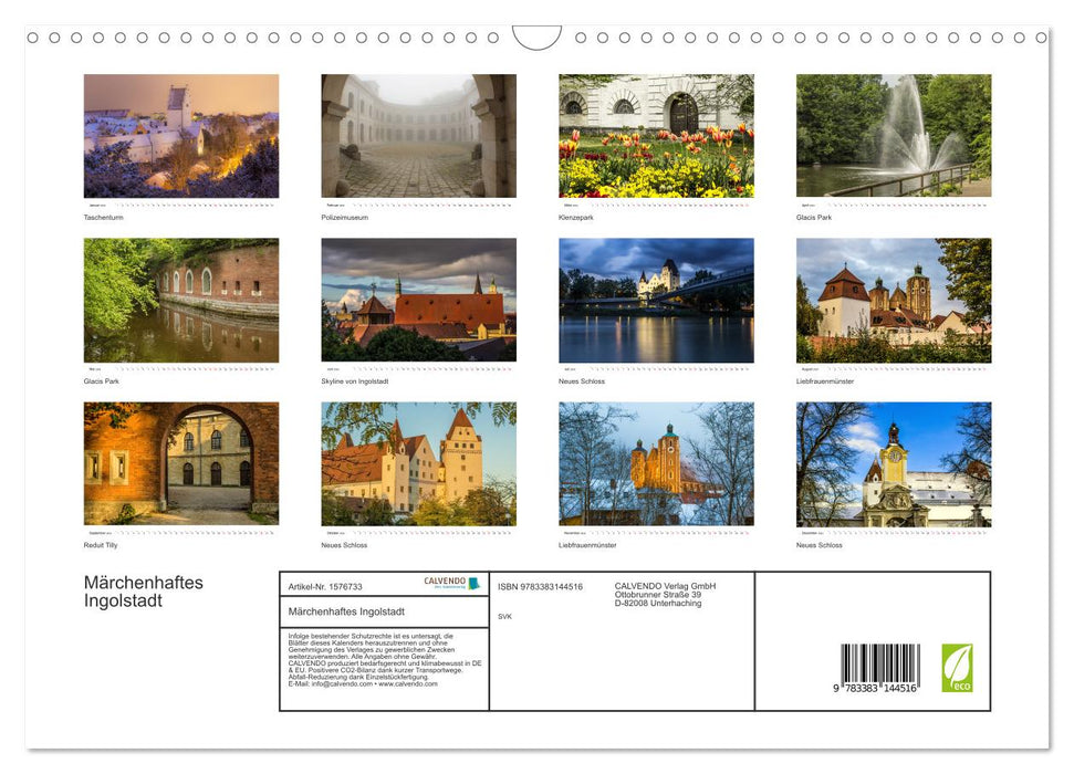 Fairytale Ingolstadt (CALVENDO wall calendar 2024) 