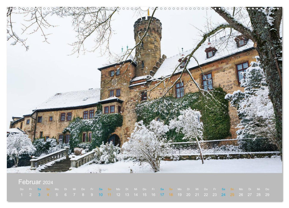 Coburger Land - Burgen und Schlösser (CALVENDO Wandkalender 2024)