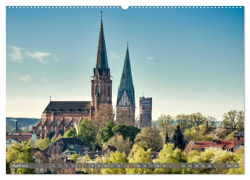 LÜNEBURG insights and outlook from Andreas Voigt (CALVENDO Premium Wall Calendar 2024) 