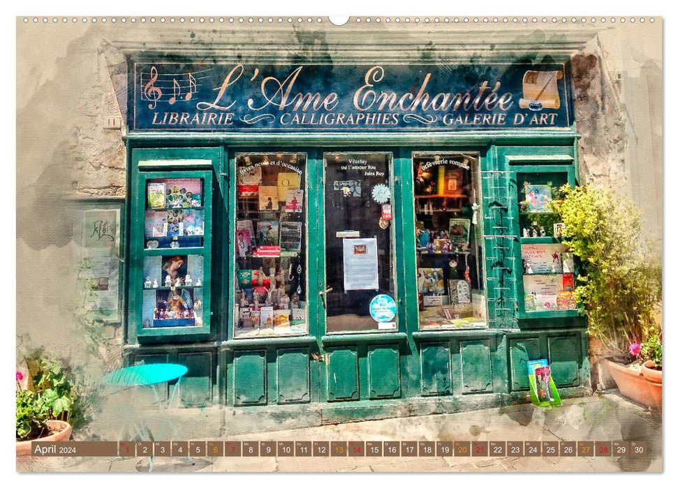 Shops in Europe - romantic and beautiful (CALVENDO Premium Wall Calendar 2024) 