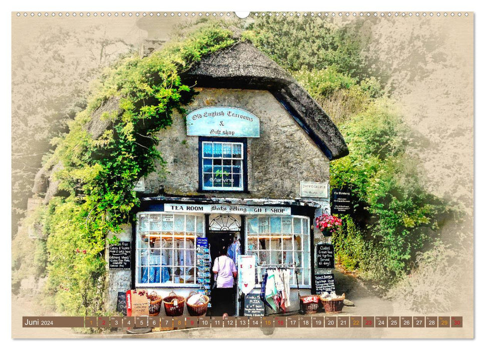 Shops in Europe - romantic and beautiful (CALVENDO Premium Wall Calendar 2024) 