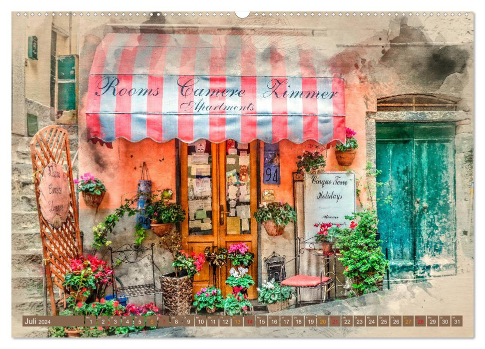 Shops in Europe - romantic and beautiful (CALVENDO Premium Wall Calendar 2024) 