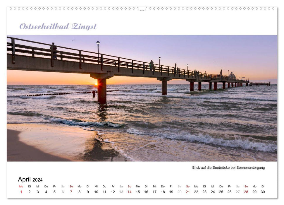 Panorama-Blick Ostseeheilbad Zingst (CALVENDO Wandkalender 2024)