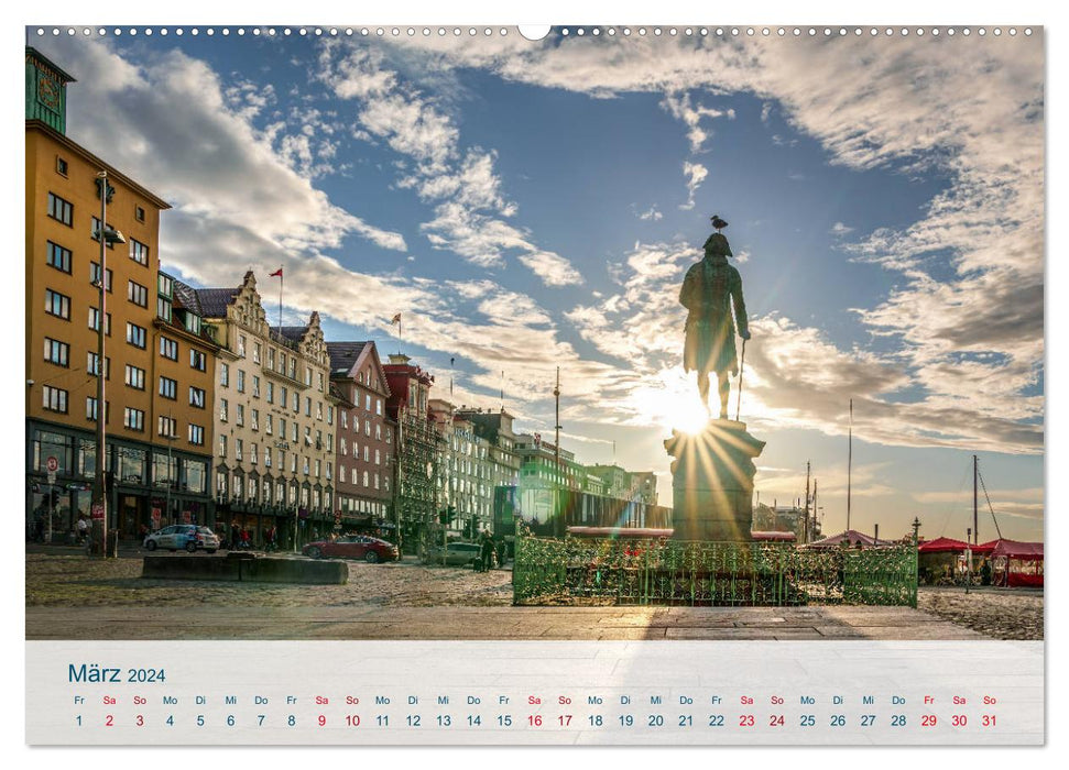 Norway from Oslo to Ålesund (CALVENDO wall calendar 2024) 