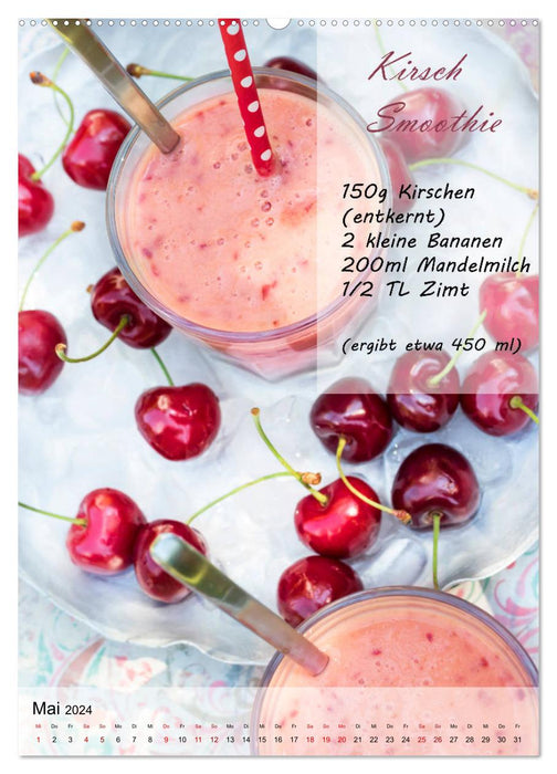 Smoothies zum Selbermachen (CALVENDO Premium Wandkalender 2024)