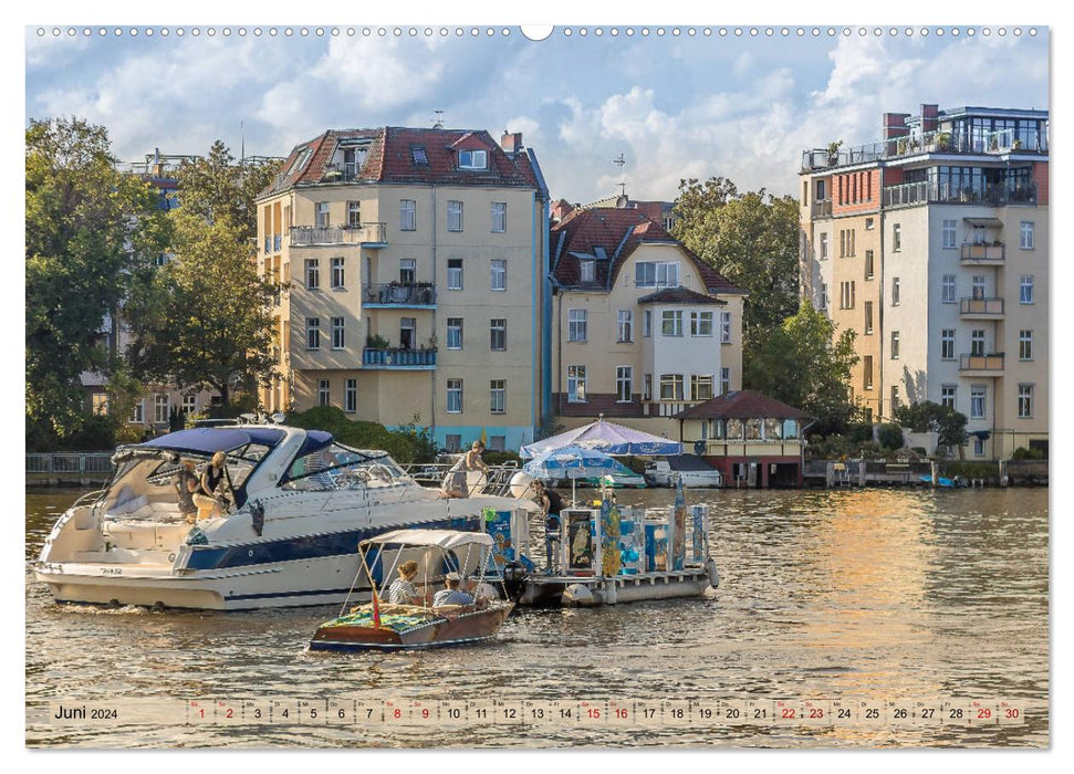 Boote in Berlin (CALVENDO Premium Wandkalender 2024)