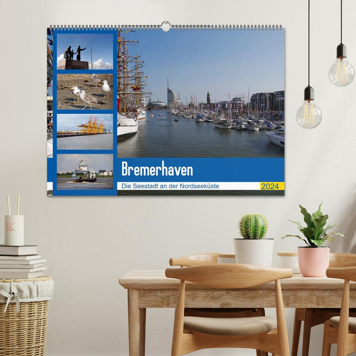 Bremerhaven. The seaside town on the North Sea coast (CALVENDO wall calendar 2024) 