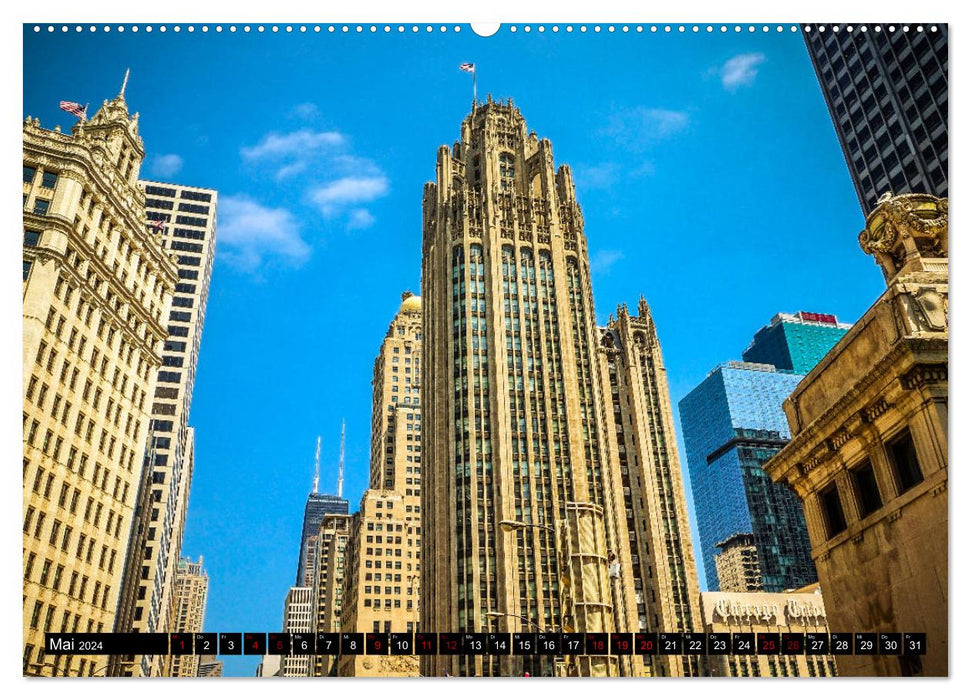 Chicago Impressionen (CALVENDO Premium Wandkalender 2024)