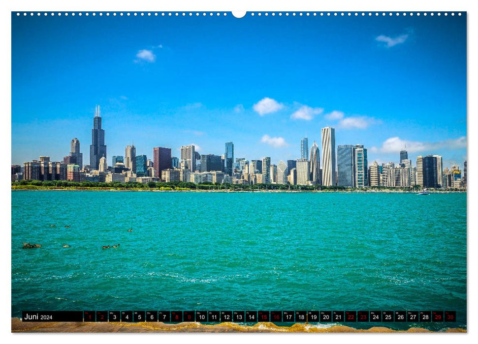 Chicago Impressionen (CALVENDO Premium Wandkalender 2024)
