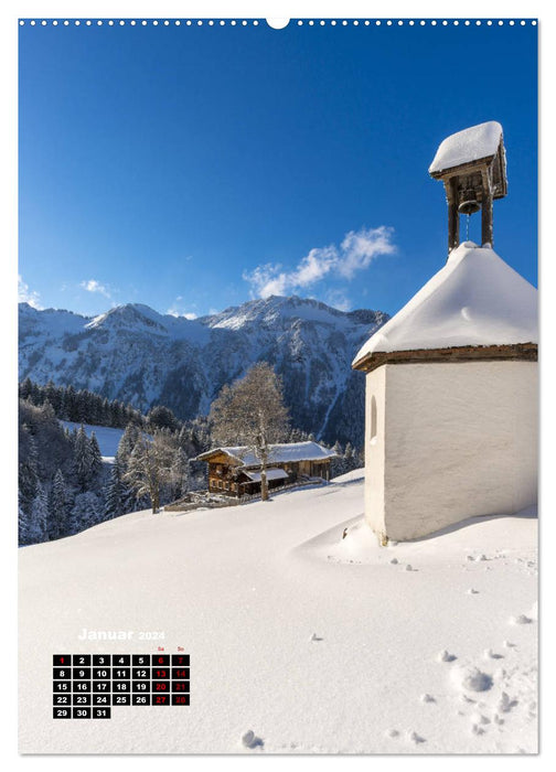 Leichte Wanderziele um Oberstdorf (CALVENDO Premium Wandkalender 2024)