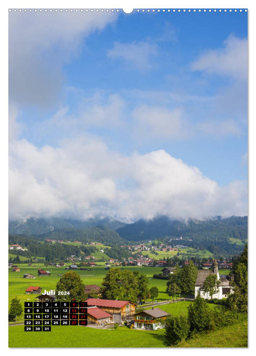 Leichte Wanderziele um Oberstdorf (CALVENDO Premium Wandkalender 2024)