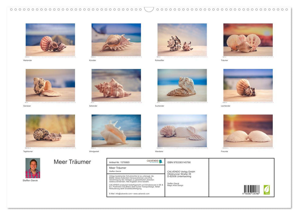 Meer Träumer - Muscheln und Schnecken Impressionen (CALVENDO Wandkalender 2024)