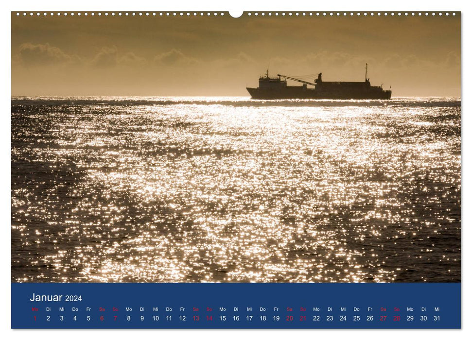 Schiffe - Begegnungen auf Nord- und Ostsee (CALVENDO Premium Wandkalender 2024)