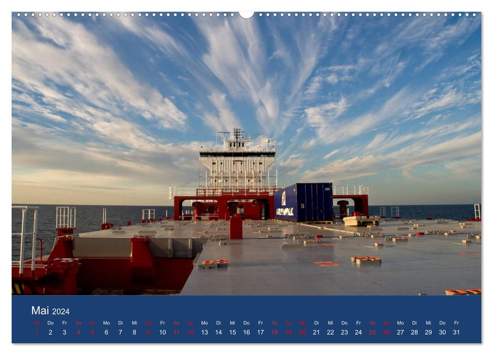Schiffe - Begegnungen auf Nord- und Ostsee (CALVENDO Premium Wandkalender 2024)