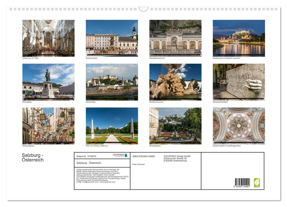 Salzburg - Austria (CALVENDO wall calendar 2024) 