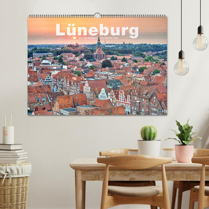 LÜNEBURG aperçus et perspectives d'Andreas Voigt (calendrier mural CALVENDO 2024) 