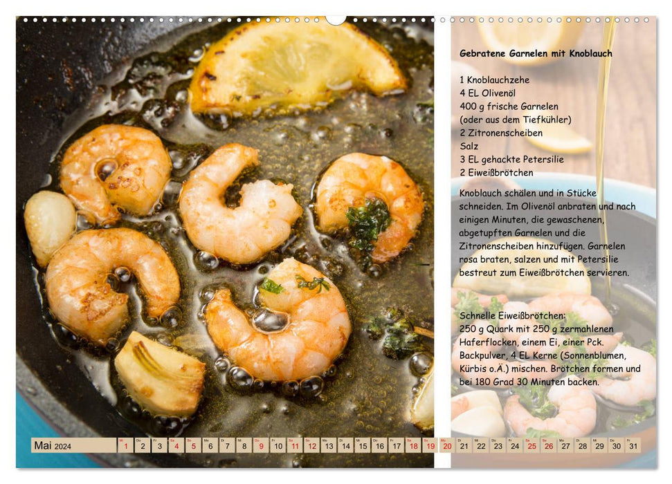 Low Carb 2.0 - Easy recipes to cook yourself (CALVENDO Premium Wall Calendar 2024) 