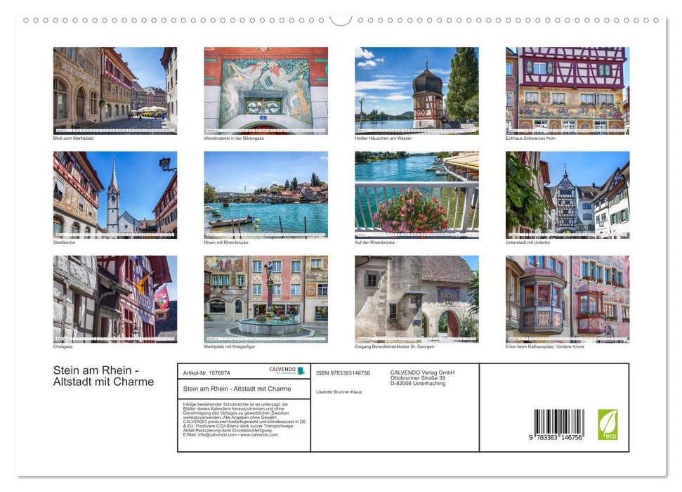 Stein am Rhein - old town with charm (CALVENDO Premium Wall Calendar 2024) 