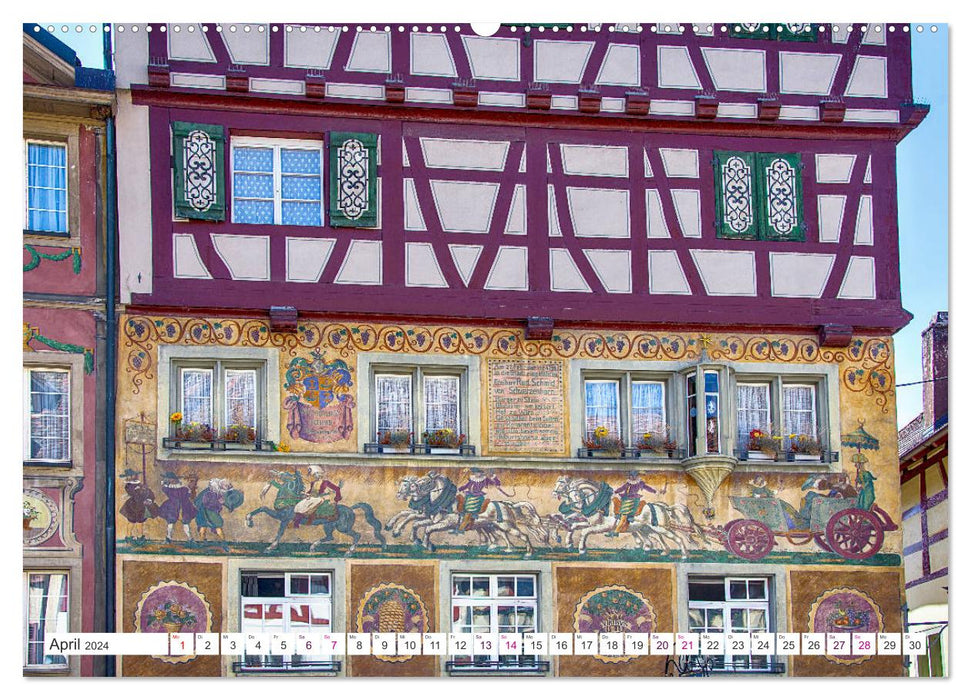 Stein am Rhein - old town with charm (CALVENDO Premium Wall Calendar 2024) 