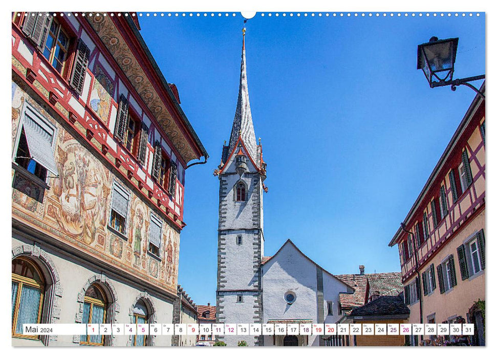 Stein am Rhein - old town with charm (CALVENDO Premium Wall Calendar 2024) 