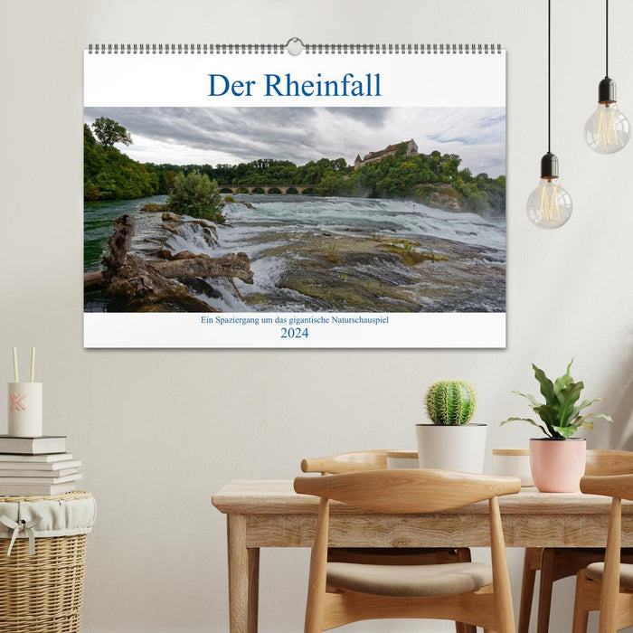 Der Rheinfall - Ein Spaziergang um das gigantische Naturschauspiel (CALVENDO Wandkalender 2024)