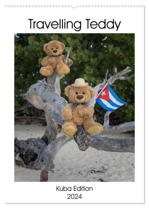 Traveling Teddy Cuba Edition 2024 (CALVENDO Wall Calendar 2024) 