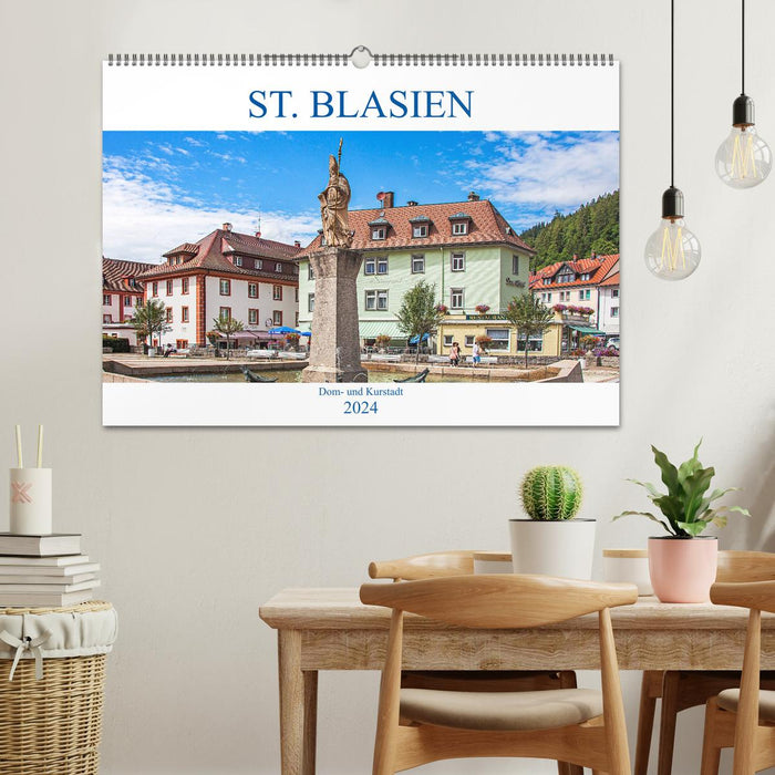 St. Blasien - cathedral and spa town (CALVENDO wall calendar 2024) 