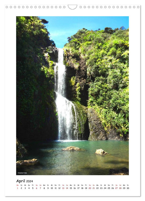 Waterfalls of New Zealand (CALVENDO wall calendar 2024) 