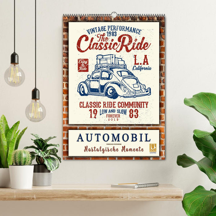 Automobile - moments nostalgiques (calendrier mural CALVENDO 2024) 