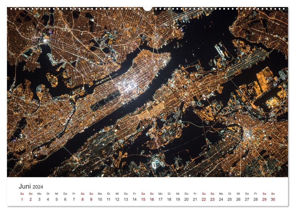 Satellitenbilder - Spektakuläre Aufnahmen aus dem Weltall (CALVENDO Premium Wandkalender 2024)