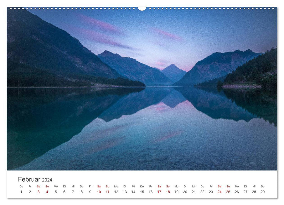 Berge und Seen - Die Perlen der Natur (CALVENDO Premium Wandkalender 2024)