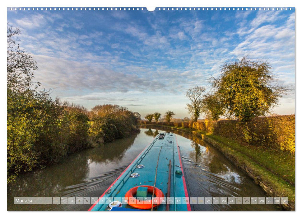 Navigation de plaisance étroite sur le canal Grand Union (Calvendo Premium Wall Calendar 2024) 