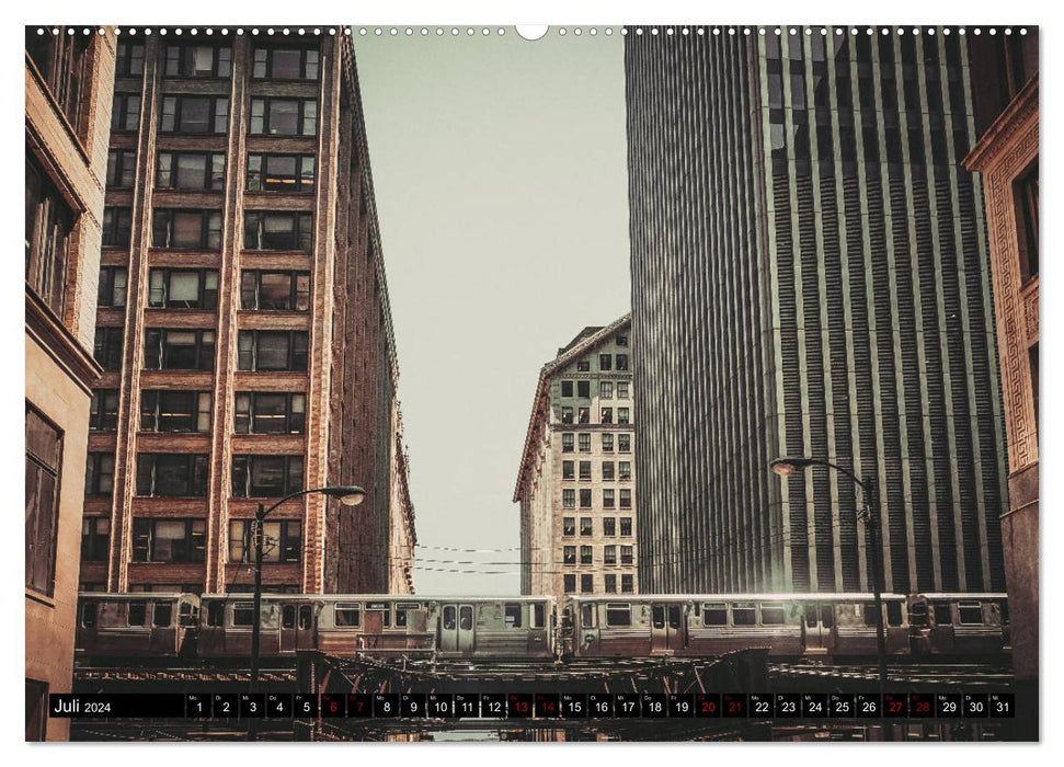 Metropolis Chicago (CALVENDO Premium Wall Calendar 2024) 