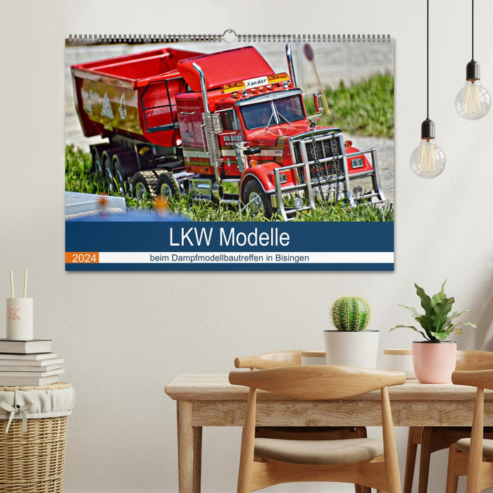 Truck models at the steam model building meeting in Bisingen (CALVENDO wall calendar 2024) 