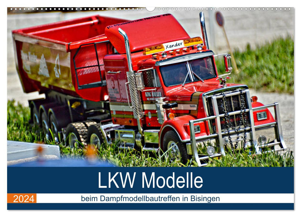 Truck models at the steam model building meeting in Bisingen (CALVENDO wall calendar 2024) 