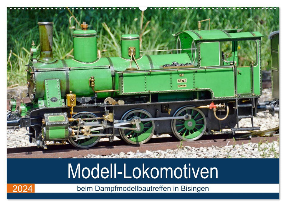 Modell-Lokomotiven beim Dampfmodellbautreffen in Bisingen (CALVENDO Wandkalender 2024)