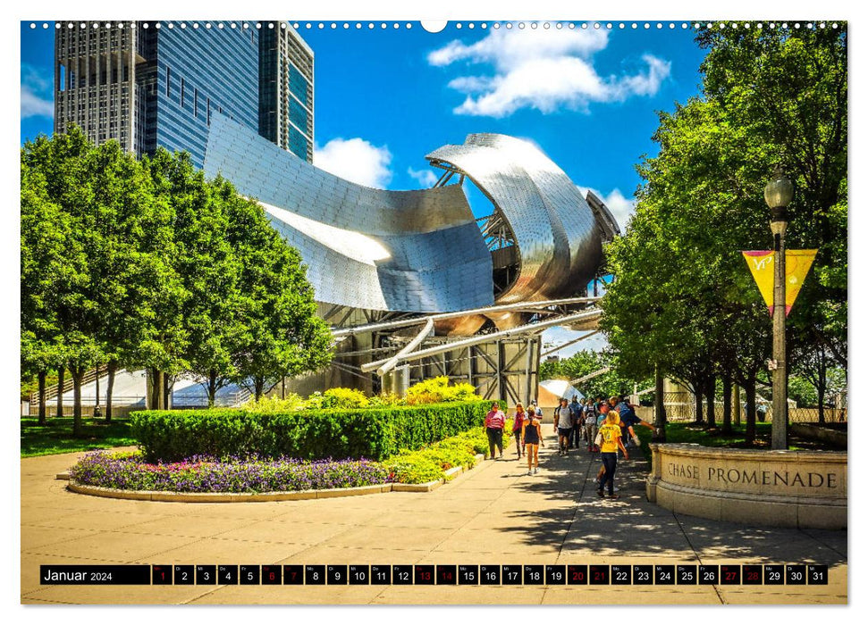 Chicago Impressionen (CALVENDO Wandkalender 2024)