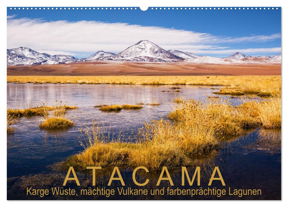 Atacama: Karge Wüste, mächtige Vulkane und farbenprächtige Lagunen (CALVENDO Wandkalender 2024)