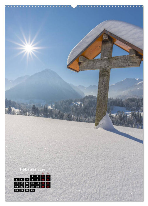 Leichte Wanderziele um Oberstdorf (CALVENDO Wandkalender 2024)