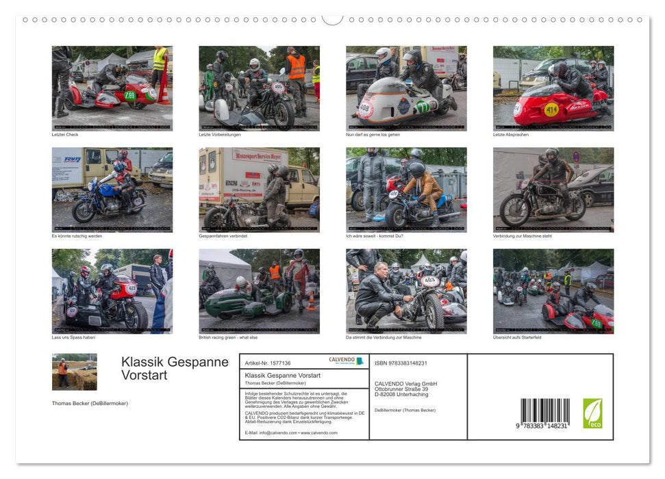 Classic team pre-start (CALVENDO Premium wall calendar 2024) 