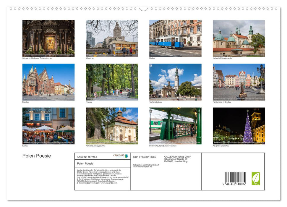 Poland Poetry (CALVENDO Premium Wall Calendar 2024) 