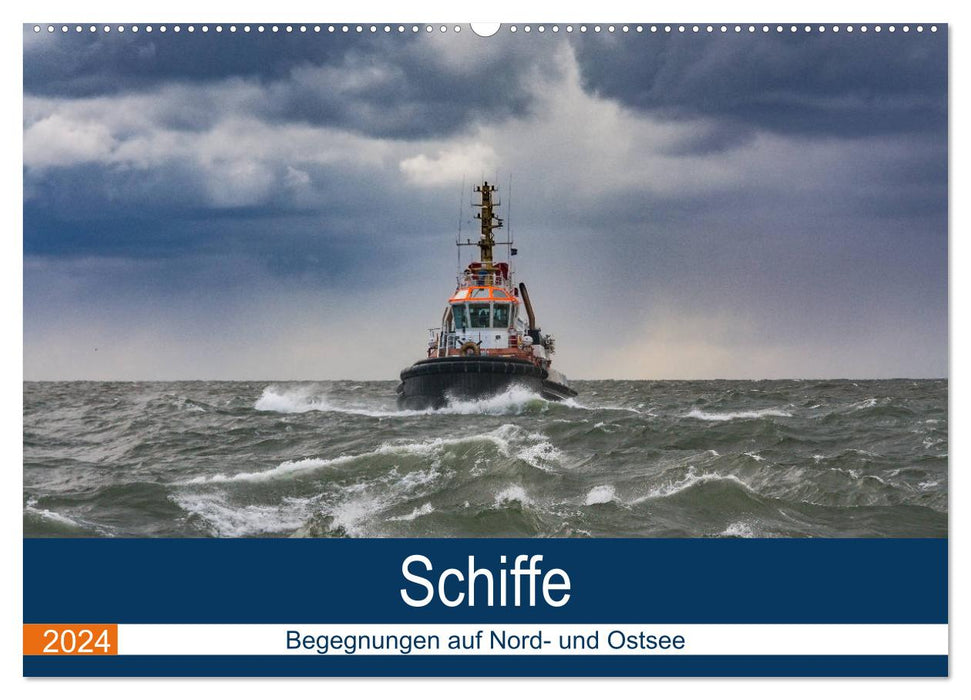 Ships - Encounters on the North and Baltic Seas (CALVENDO wall calendar 2024) 