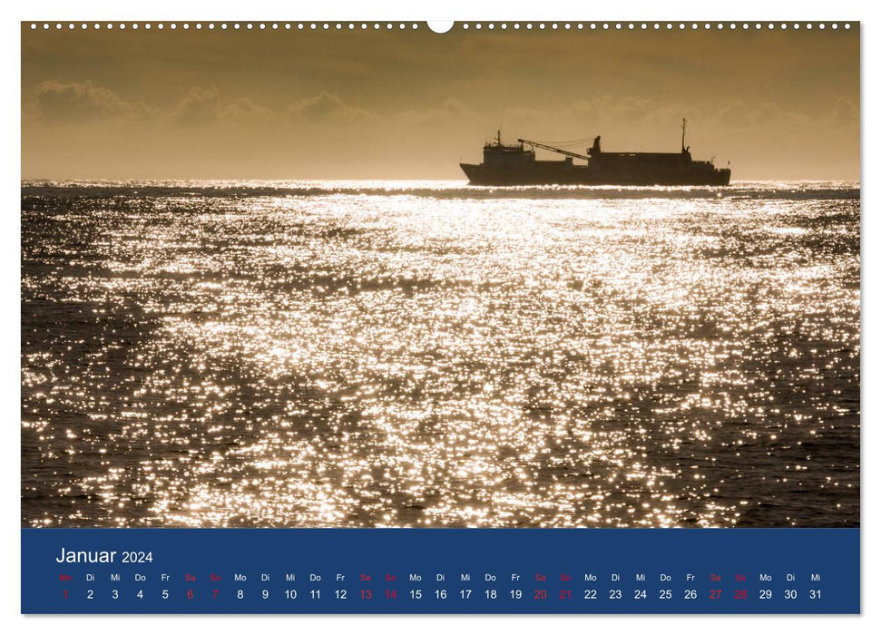 Ships - Encounters on the North and Baltic Seas (CALVENDO wall calendar 2024) 