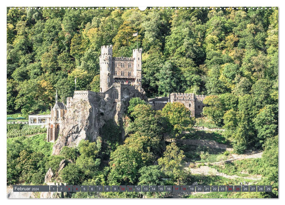 Burgen der Rheinromantik (CALVENDO Premium Wandkalender 2024)
