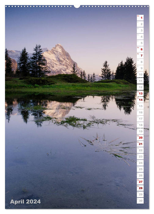 Beauté des lacs de montagne (Calendrier mural CALVENDO Premium 2024) 