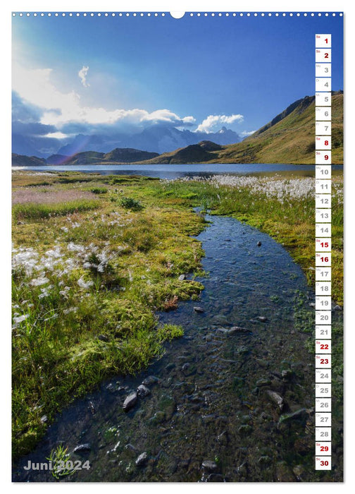 Beauty of the mountain lakes (CALVENDO Premium Wall Calendar 2024) 